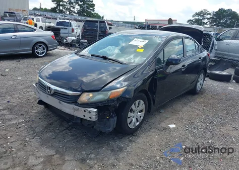 2012 Honda Civic Lx from USA, damaged, VIN 19XFB2F51CE350008